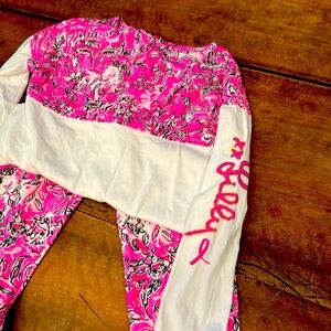 Lilly Pulitzer leggings with matching long sleeve top